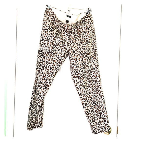 Never Worn J. Crew Stretch Ankle Leopard Pant - Picture 1 of 4